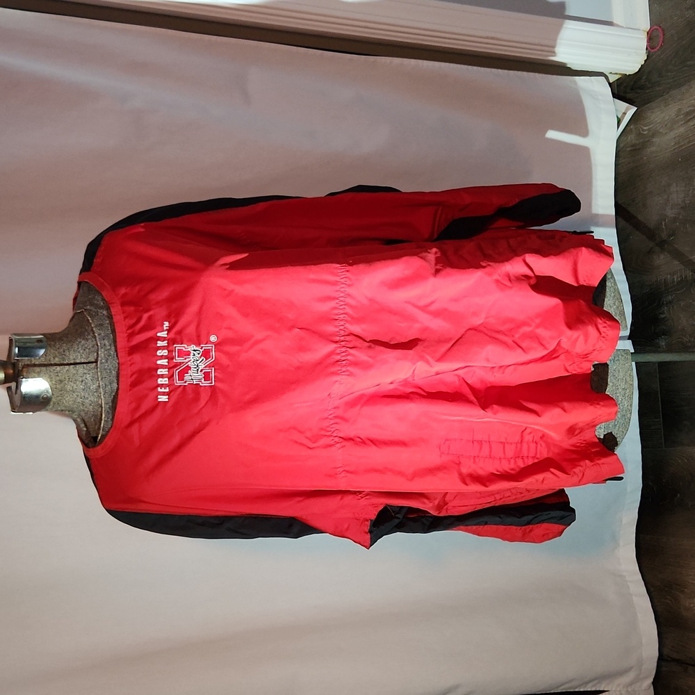 Mens Nebraska Wind breaker pullover